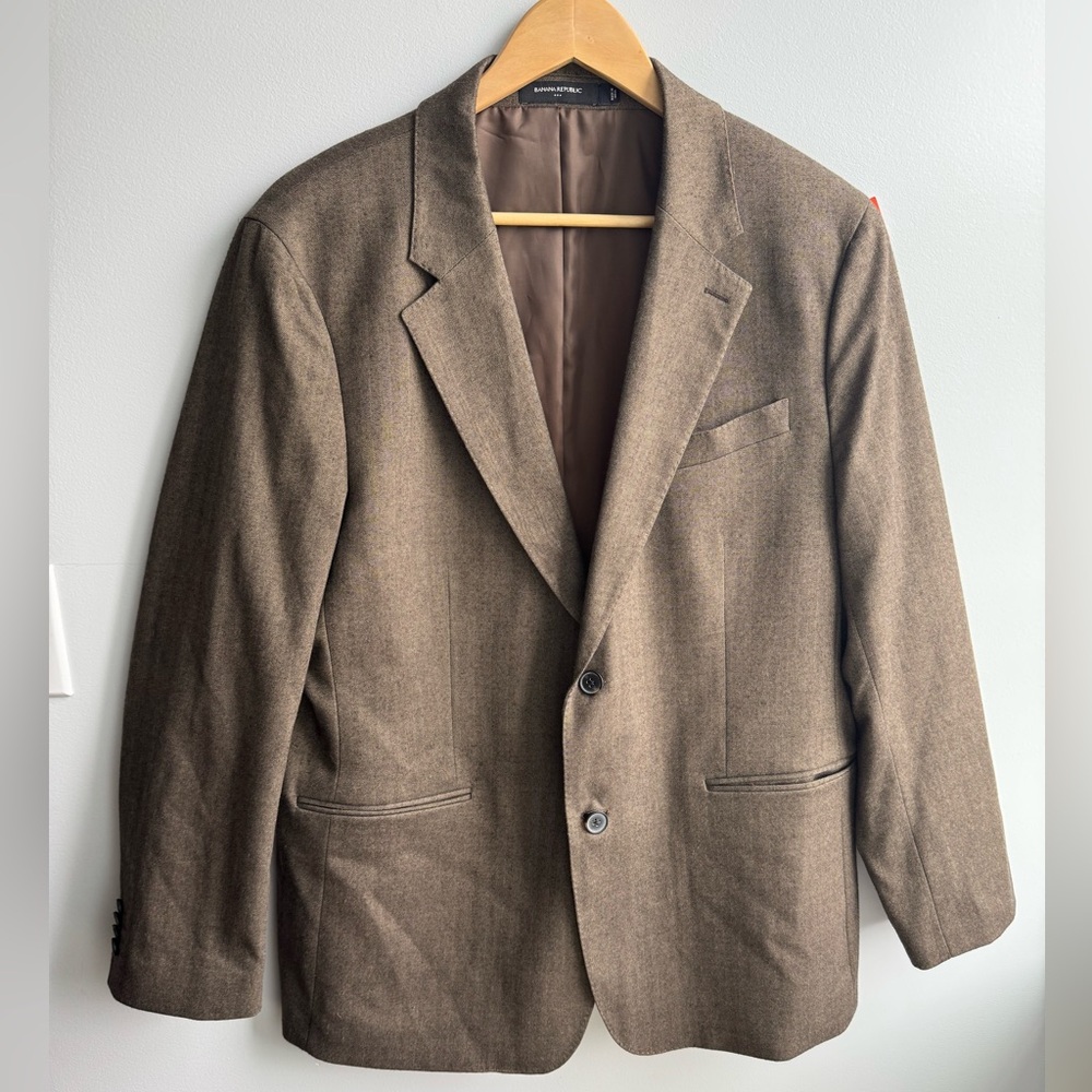 Banana Republic Brown Tailored Fit Blazer